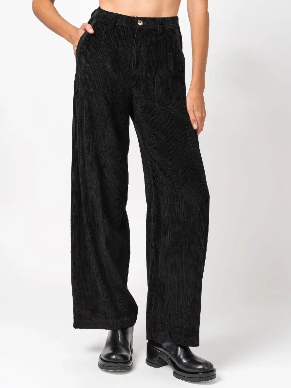 Wide-Leg Corduroy Pants Cozy Lounge Pants