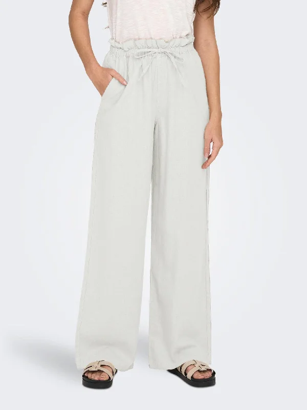 Γυναικεία λινή παντελόνα ONLCARO HW PB WIDE LINEN BL PANT CC PNT Oxford Tan 15278730 | 15278730 Chic Slim Fit Pants Γυναικεία λινή παντελόνα ONLCARO HW PB WIDE LINEN BL PANT CC PNT Oxford Tan 15278730 | 15278730 Chic Slim Fit Pants