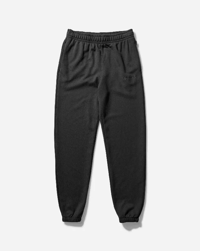 Men's Wordmark Fleece Pants Black Casual Drawstring Pants