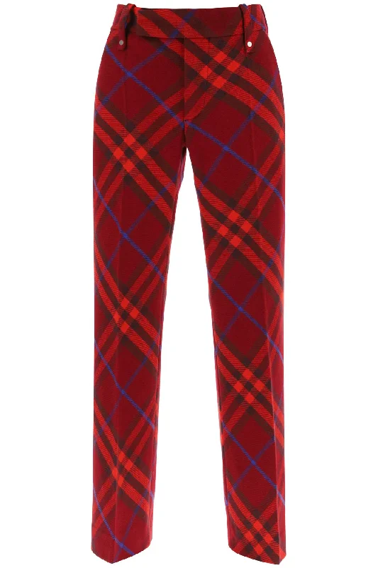 Burberry burberry check wool pants 8077306 CRIMSON IP CHK Classic Chino Pants