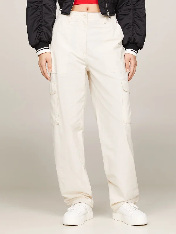 Γυναικείο παντελόνι cargo TJW HARPER HR CARGO PANT DW0DW17769ACG | DW0DW17769ACG Elegant Wool Trousers Γυναικείο παντελόνι cargo TJW HARPER HR CARGO PANT DW0DW17769ACG | DW0DW17769ACG Elegant Wool Trousers