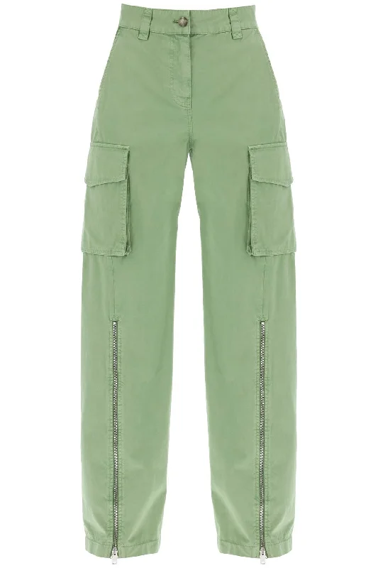 Stella mccartney organic cotton cargo pants for men 640160 3DU400 PISTACHIO Classic Straight-Leg Pants