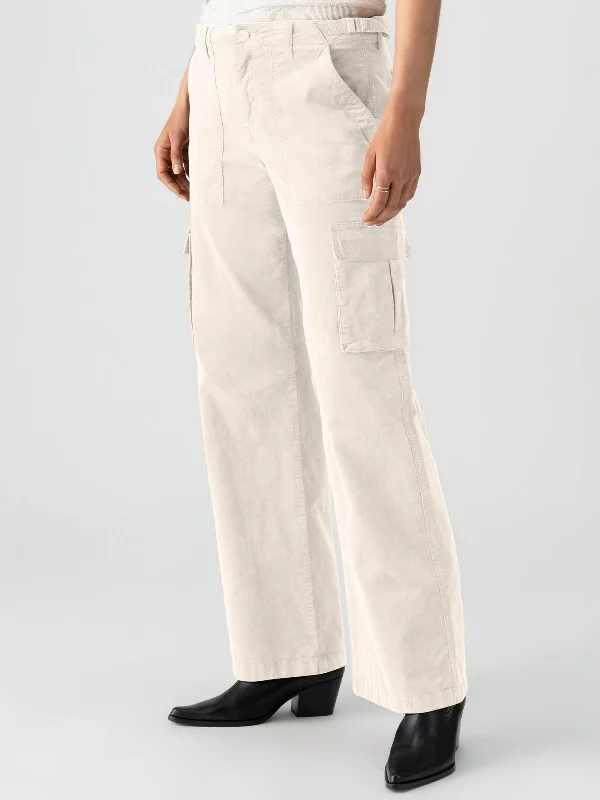 Reissue Corduroy Cargo Standard Rise Pant Toasted Almond Lightweight Linen Pants