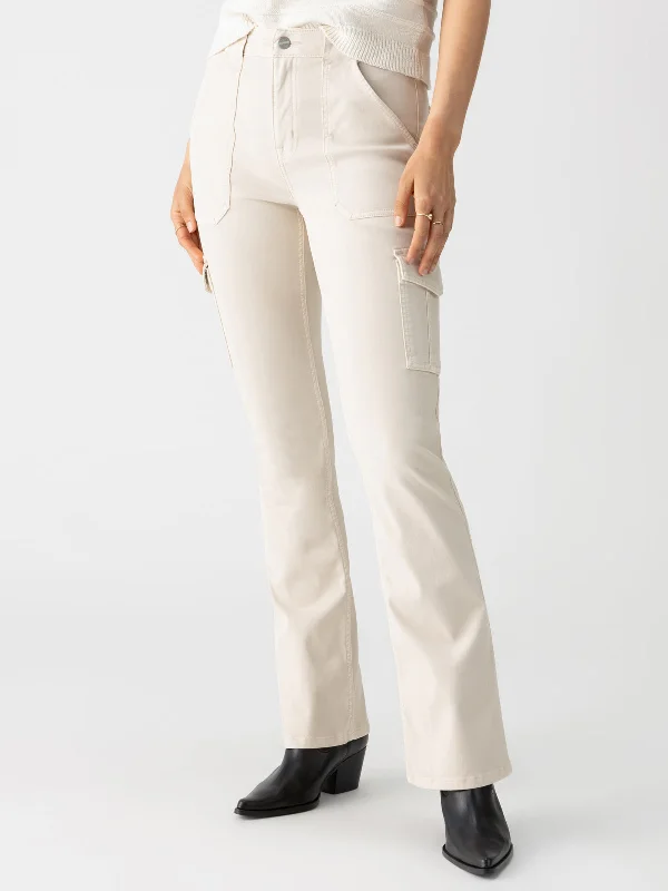 Sculpted Hayden Bootcut Standard Rise Pant Toasted Almond Comfortable Cargo Pants