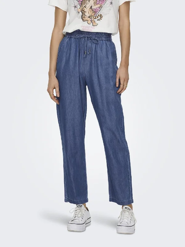 Γυναικεία παντελόνα τζιν με λάστιχο ONLBEA HW ELASTIC DNM STRING PANT 15254398 | 15254398 Warm Wool Trousers Γυναικεία παντελόνα τζιν με λάστιχο ONLBEA HW ELASTIC DNM STRING PANT 15254398 | 15254398 Warm Wool Trousers
