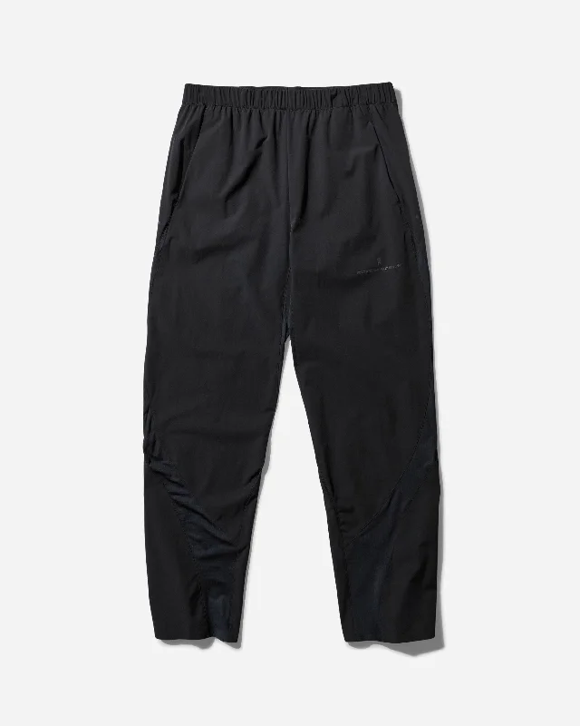 Men's POST ARCHIVE FACTION (PAF) Running Pants Black Elegant Palazzo Trousers