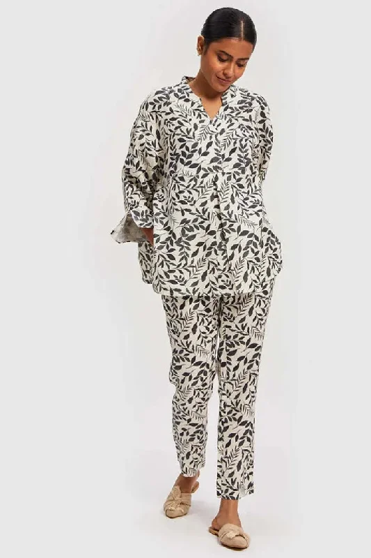 Print Party Pants Comfy Zip-Up Pants