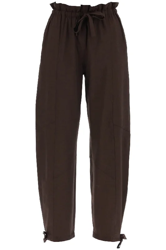 drapey pants in lenz F9152 MOLE Wide-Legged Palazzos
