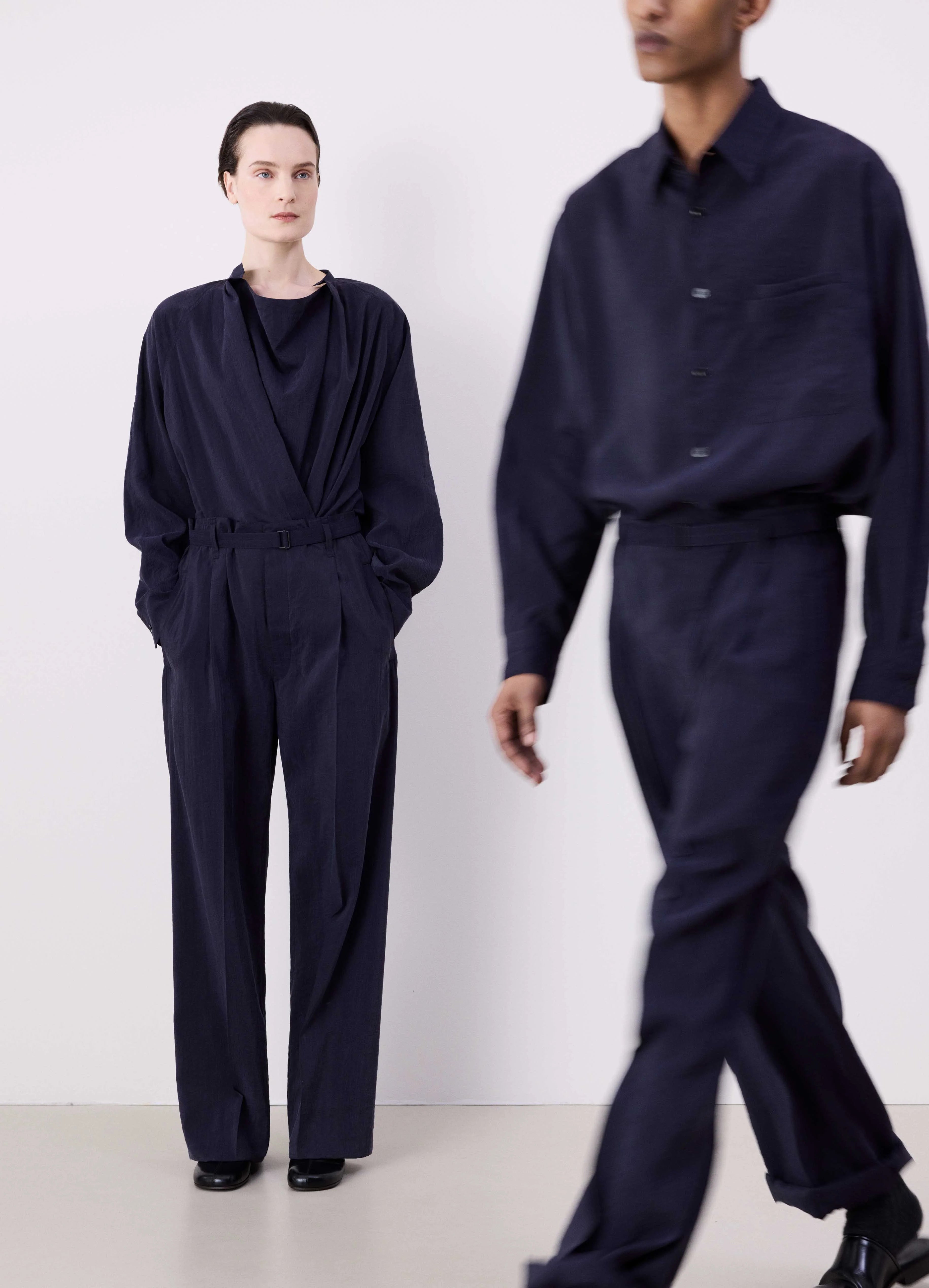 BELTED RELAXED PANTS Cozy Maternity Pants