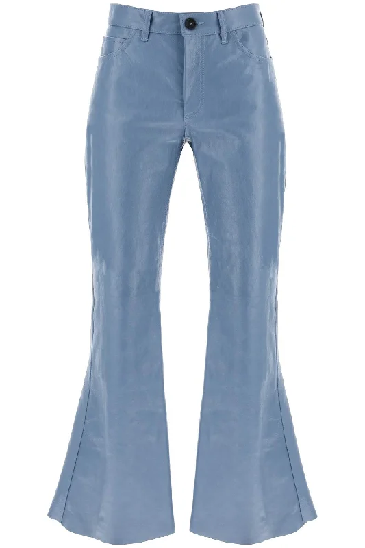 flared leather pants for women PAMX0491U0ULG153 OPAL Lightweight Linen Pants