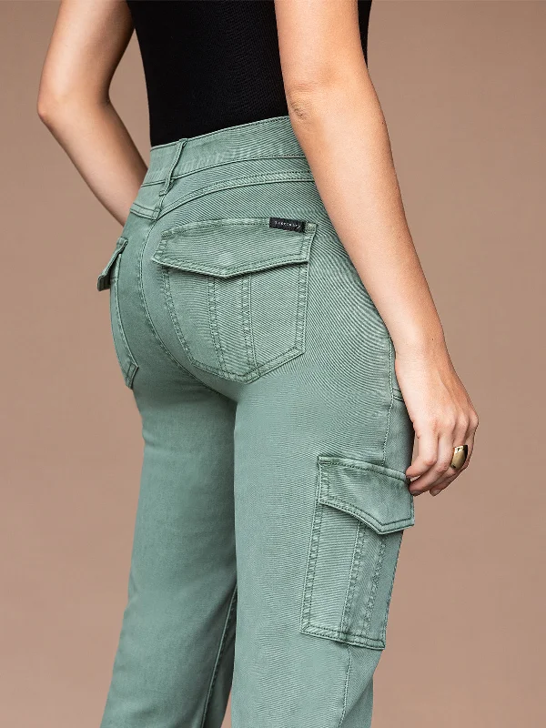 Sculpted Hayden Slim Straight Standard Rise Pant Dark Spruce Sleek Black Pants