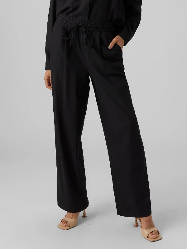Γυναικεία παντελόνα VMJESMILO WIDE PANTS 10287363 | 10287363 Comfy Zip-Up Pants