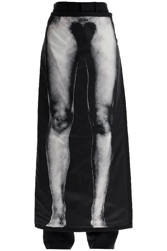 woolen body marinière pants PA141 C042 BLACK/BLACK/WHITE Classic Stretch Pants