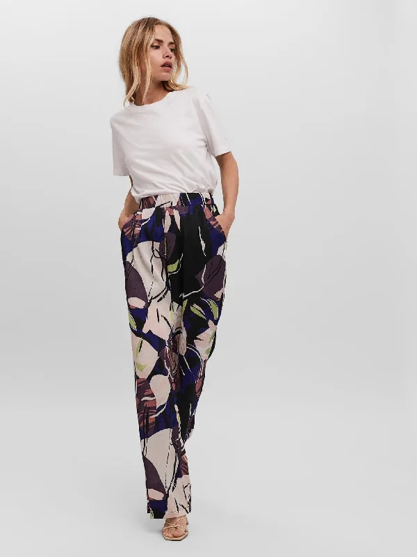 Γυναικεία παντελόνα VMLAILA H/W LOOSE PANTS VIP 10258715 | 10258715 Cozy Jogger Leggings