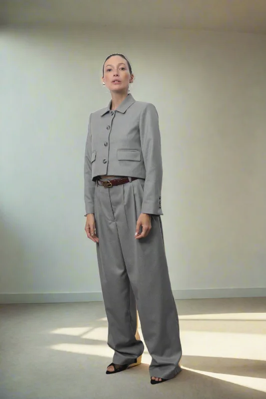 The Relaxed Grey Pants Relaxed Fit Trousers