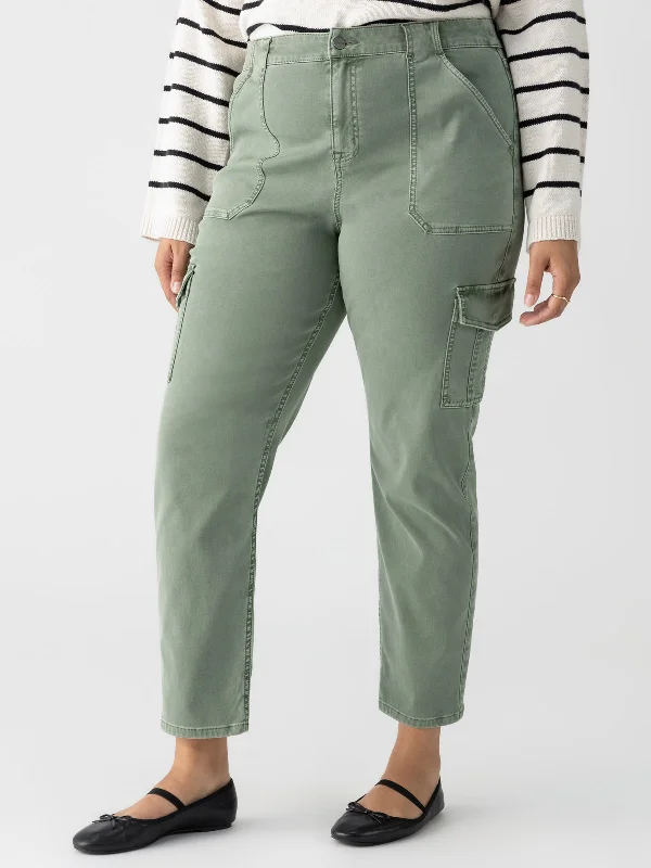 Sculpted Hayden Cargo Standard Rise Pant Dark Spruce Inclusive Collection Classic Chino Pants