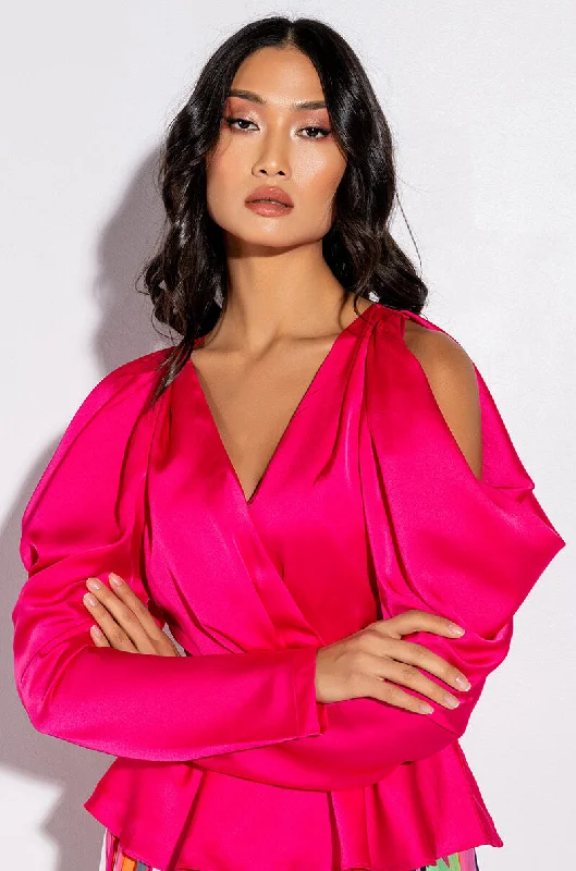 FOREVER PEPLUM BLOUSE Sleeveless Chiffon Blouse