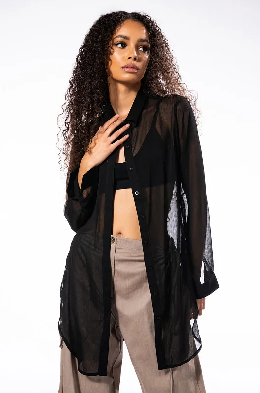 MY ALL BUTTON UP CHIFFON BLOUSE Delicate Bow Blouse
