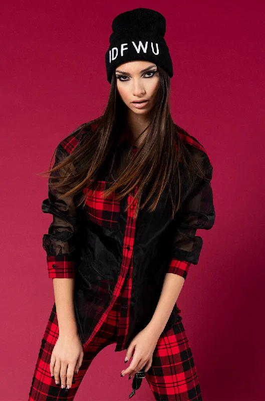 SOME TYPE OF WAY SHEER BUTTON DOWN BLOUSE Flowy Bohemian Blouse