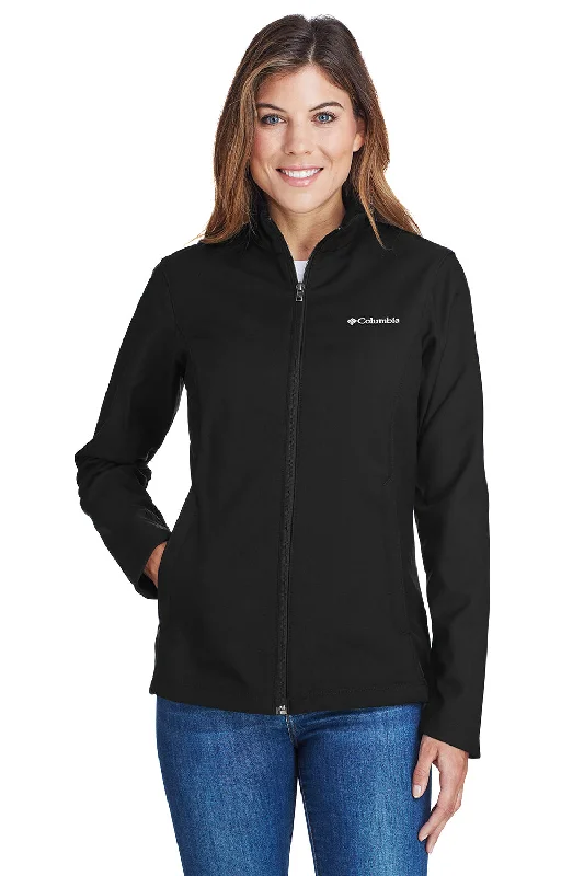 Columbia Womens Kruser Ridge Wind & Water Resistant Full Zip Jacket - Black Rayon Velvet Corduroy Columbia Womens Kruser Ridge Wind & Water Resistant Full Zip Jacket - Black Rayon Velvet Corduroy