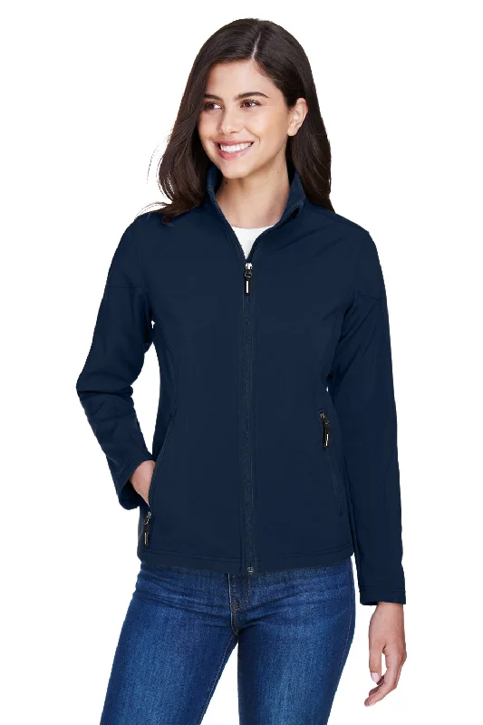 Core 365 Womens Cruise Water Resistant Full Zip Jacket - Classic Navy Blue Collared Crew Neck Turtle Neck Core 365 Womens Cruise Water Resistant Full Zip Jacket - Classic Navy Blue Collared Crew Neck Turtle Neck