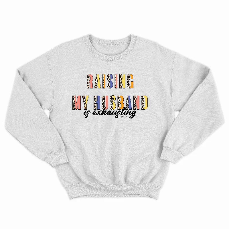 Daydream Tees Raising My Husband Crewneck Lace Blend Ribbed Blend Corduroy Blend