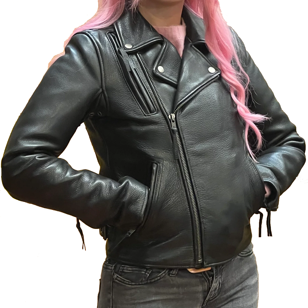 Ladies Night Rider Jacket Chenille Blend Fleece Blend Nylon Blend