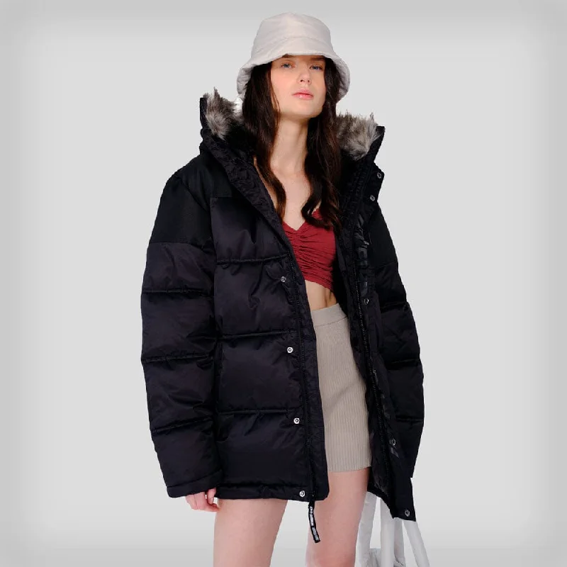 Women's Heavy Snorkel Oversized Jacket - FINAL SALE Mesh Canvas Denim