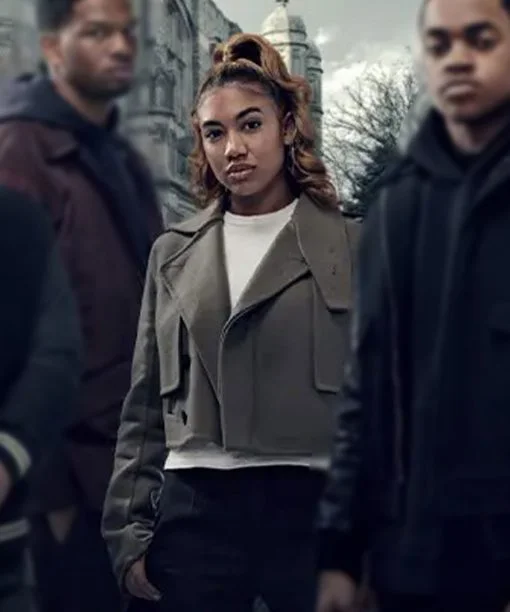 Power Book II Ghost Lauren Jacket Zippered Buttoned Snapped