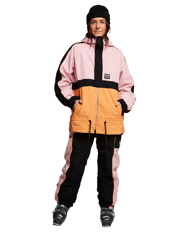 Rojo Retro Jo Women's Snow Jacket Houndstooth Herringbone Solid
