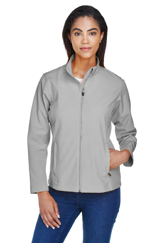 Team 365 Womens Leader Windproof & Waterproof Full Zip Jacket - Silver Grey Hooded Caped Shawl Collar Team 365 Womens Leader Windproof & Waterproof Full Zip Jacket - Silver Grey Hooded Caped Shawl Collar