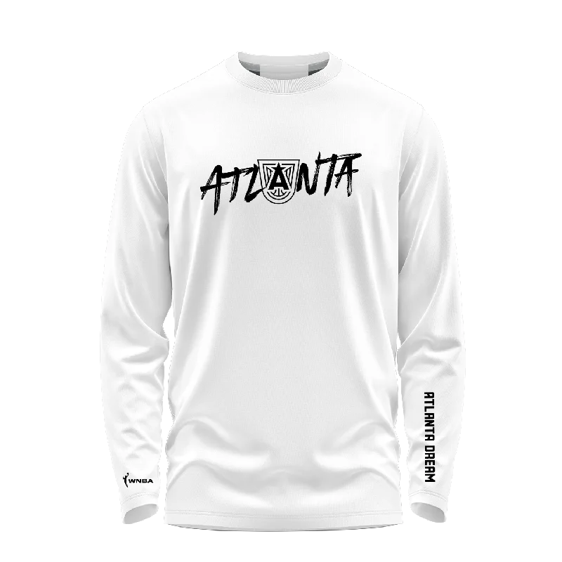 Atlanta Court Logo Long Sleeve T-Shirt Front Pockets Side Pockets Patch Pockets