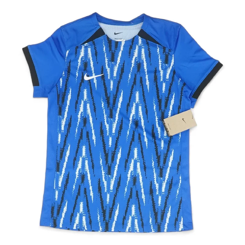 Blue Graphic Active T-Shirt Lace Blend Ribbed Blend Corduroy Blend