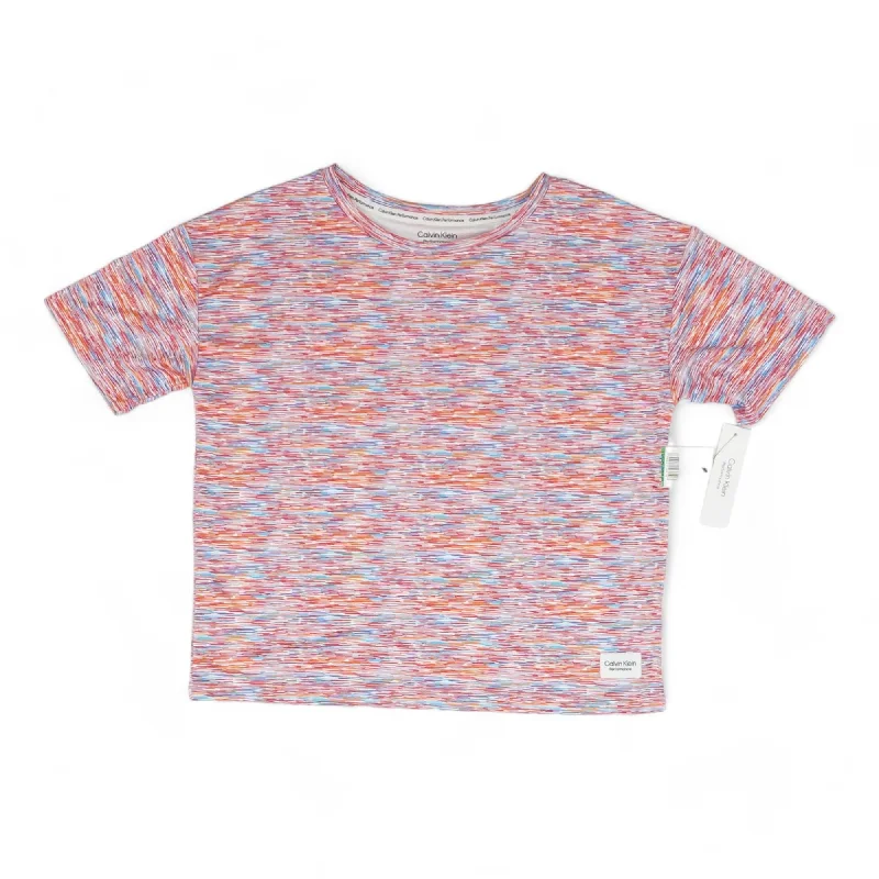 Multi Striped Active T-Shirt Graphic T-Shirt Round Neck Polyester