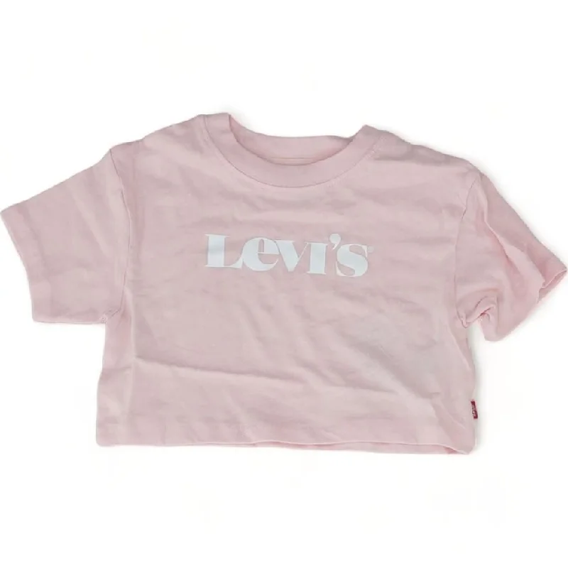 Pink Solid Crewneck T-Shirt Machine Wash Dry Clean Hand Wash