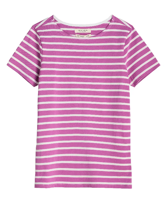 Sailor T-Shirt - Breton Viola Chalk Chenille Brocade Lace