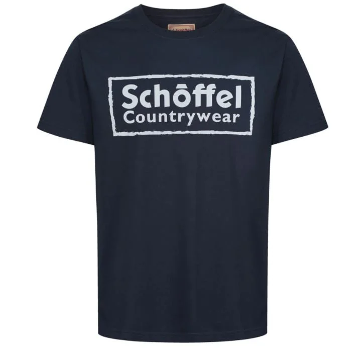 Heritage T-Shirt - Navy Hooded Caped Shawl Collar