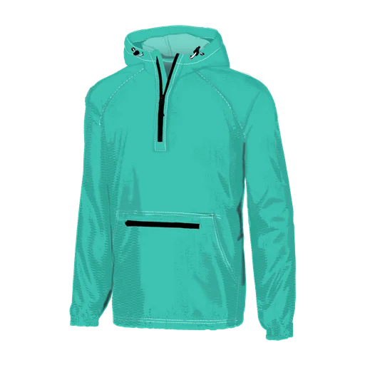 SOUTHERN COUTURE TEE COMPANY TURQUOISE QUATER ZIP WIND BREAKER Graphic T-Shirt Round Neck Polyester SOUTHERN COUTURE TEE COMPANY TURQUOISE QUATER ZIP WIND BREAKER Graphic T-Shirt Round Neck Polyester