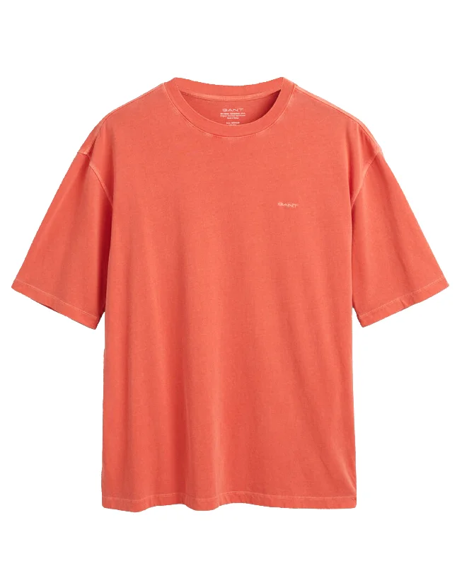 Sunfaded T-Shirt - Burnt Orange Hooded Caped Shawl Collar