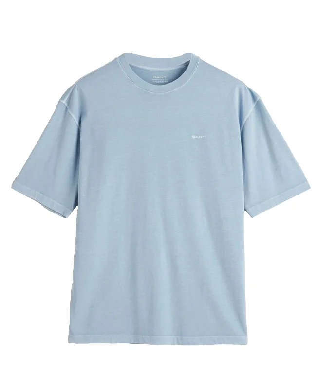 Sunfaded T-Shirt - Dove Blue Houndstooth Herringbone Solid