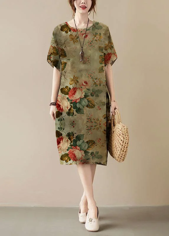 Classy Green-flower Print O-Neck Pockets Summer Maxi Dresses Half Sleeve Cozy Spaghetti Strap Maxi Dress Classy Green-flower Print O-Neck Pockets Summer Maxi Dresses Half Sleeve Cozy Spaghetti Strap Maxi Dress