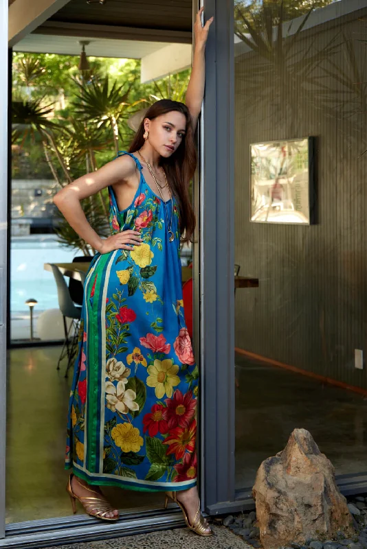 French Riviera Maxi Dress Comfortable Cotton Maxi Dress