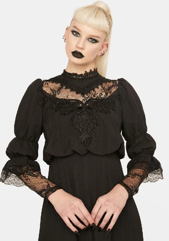 Gothic Cutout Sexy Lace Bust Maxi Dress Trendy Ruffled Maxi Dress
