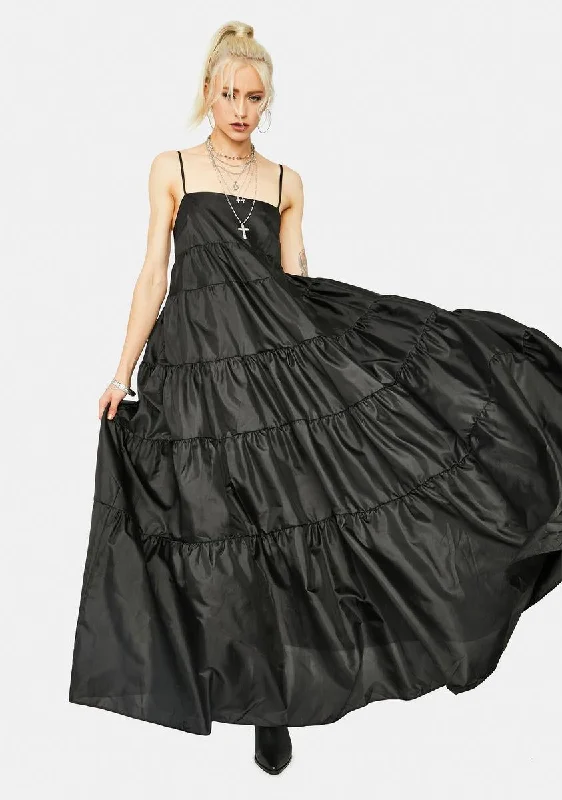 In My Own Time Maxi Dress Fashionable High-Low Maxi Dress