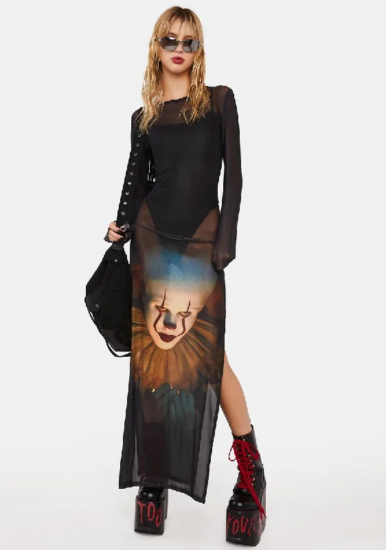 The Dancing Clown Maxi Dress Chic Summer Maxi Dress