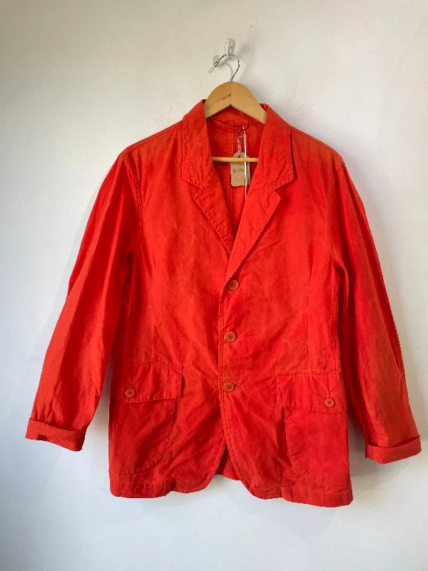 Casey Casey Orange Crinkled Jacket Satin Jacket Silk Jacket Chiffon Jacket