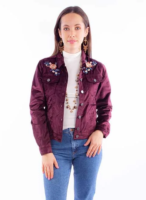 Embroidered Velvet Jacket Rayon Fabric Velvet Fabric Corduroy Fabric
