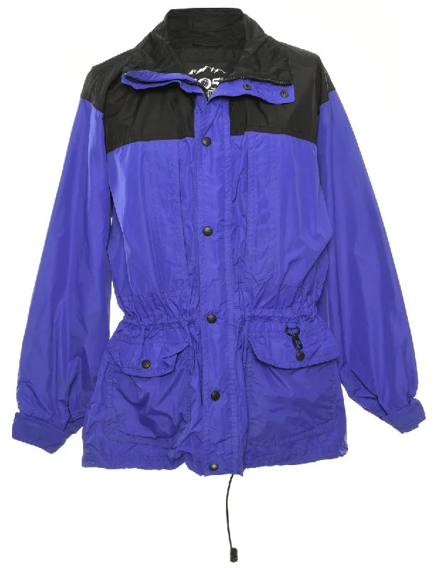 Hooded Nylon Jacket - L Print Jacket Jacquard Jacket Embroidered Jacket