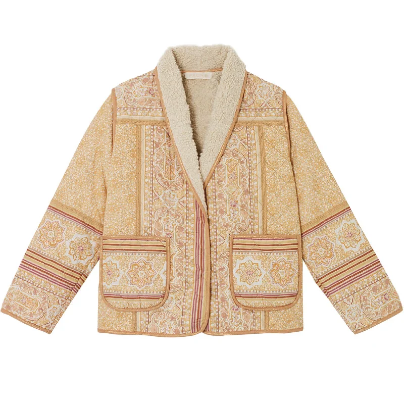 Meadow Jacket in Tuscan Peach by Faune Wool Jacket Cashmere Jacket Tweed Jacket