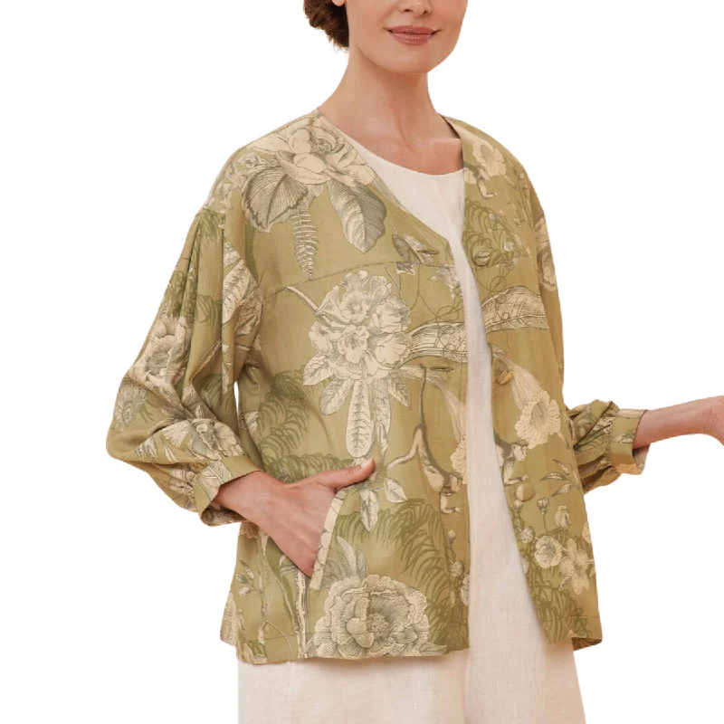 Olive Beige Floral Puff Sleeve Jacket Faux Fur Jacket Real Fur Jacket Shearling Jacket Olive Beige Floral Puff Sleeve Jacket Faux Fur Jacket Real Fur Jacket Shearling Jacket